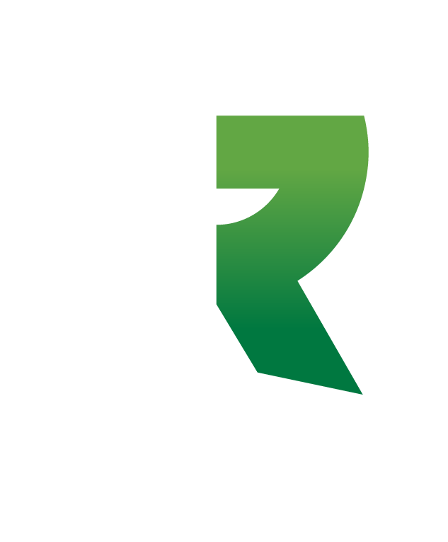 Greenroom Video logo featuring a stylized green letter R.